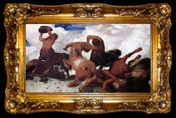 framed  Arnold Bocklin Centaurs
